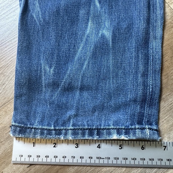 Diesel Jeans Men 31x34 Kander Slim Taper Leg Italy Ripped Zip Back Pockets 008TA - Picture 12 of 13